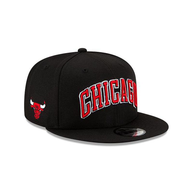 NBA Chicago Bulls Statement Edition 9Fifty Snapback (MTA3276) - Black New Era Caps